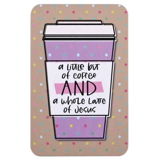 [BKMPK-675] Pocket Card Little Bit of Coffee Whole Latte Jesus (03/25)