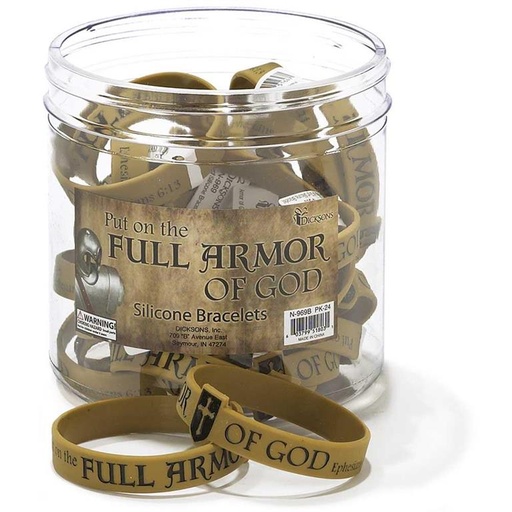 [N-969BSINGLE] Bracelet Full Armor of God Silicone Single (03/25)