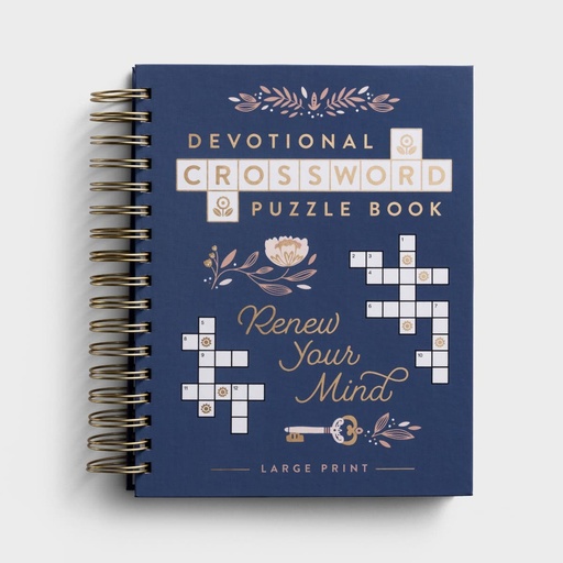 [U3370] Devotional Crossword Puzzle Book Large Print