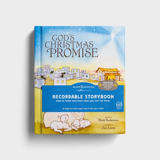 [J9485] God's Christmas Promise Recordable Storybook 