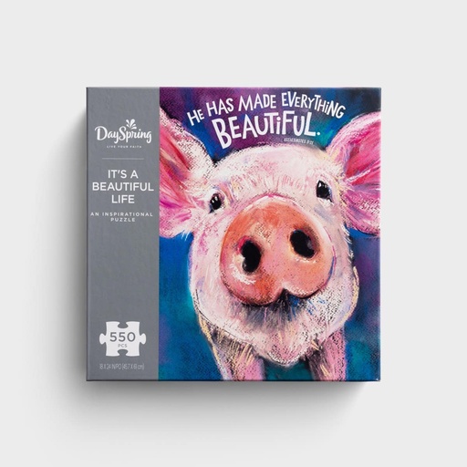 [U1926] Puzzle It's a Beautiful Life Pig 550Pc (04/25)