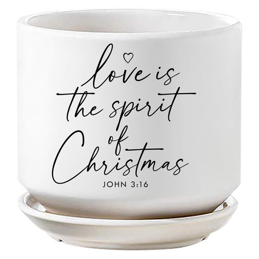 [50007L] Planter Spirit of Christmas