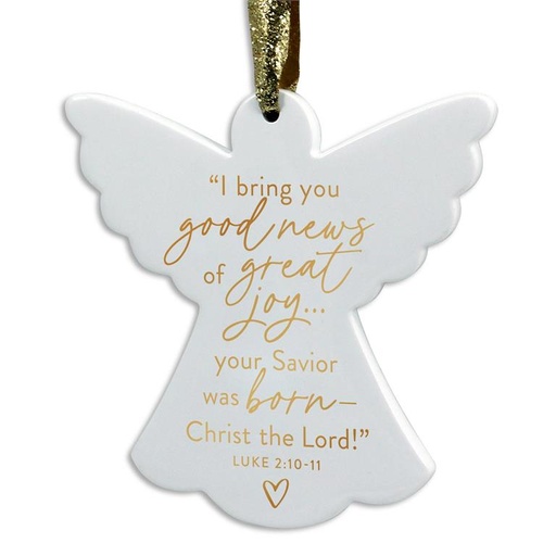 [12545L] Angel Ornament Good News