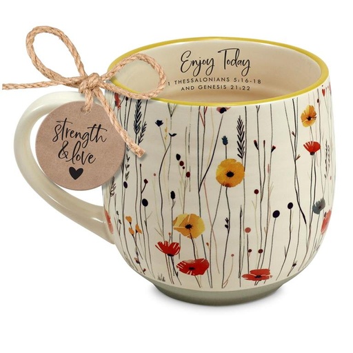 [18542L] Mug Enjoy Today Floral (04/25)