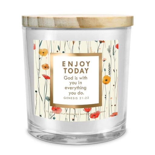 [35042L] Candle Enjoy Today God Is with You (04/25)