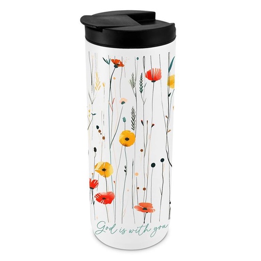 [37015L] Tumbler Enjoy Today God Is with You Floral 