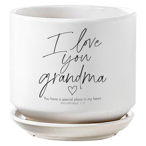[50002L] Planter I Love You Grandma
