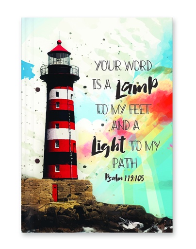[SEJH56268-WM] Journal Your Word Is A Lamp Lighthouse Hardcover (08/25)