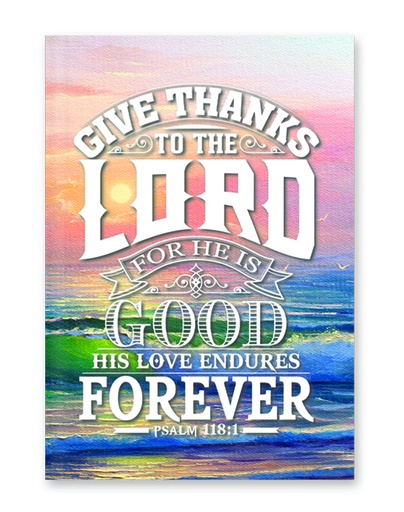 [SEJH56269-WM] Journal Give Thanks To The Lord Hardcover 