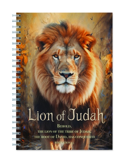 [SEWH5700-WM] Journal Lion Of Judah Wire-O-Hardcover (08/25)