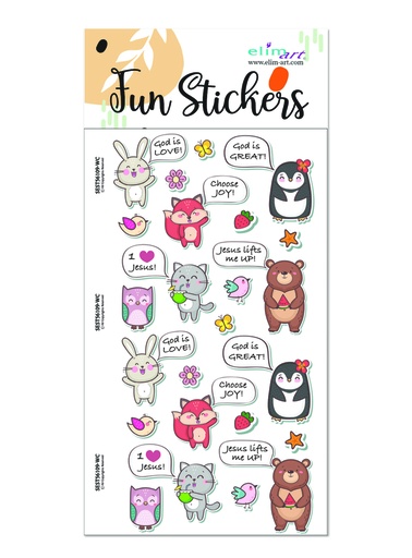[SEST56109-WC] Fun Stickers Animals (08/25)