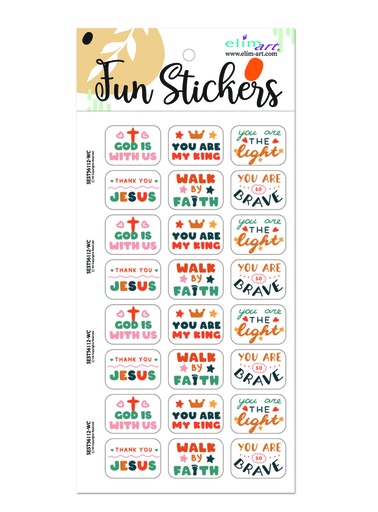 [SEST56112-WC] Fun Stickers Typography 