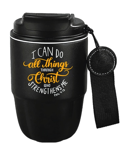 [GEWB5509-WM] Tumbler Mug All Things Black With Strap