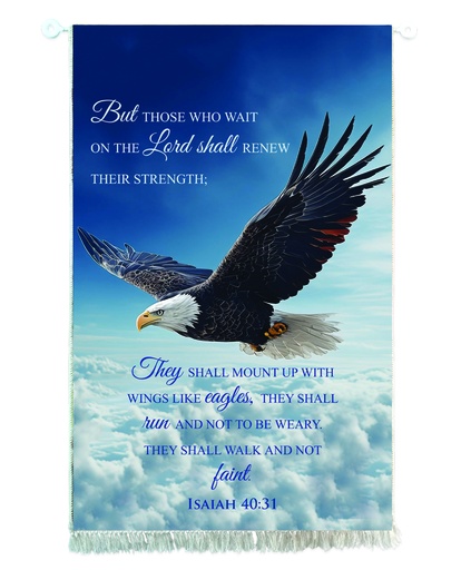 [HEWT5125-WM] Tapestry Those Who Wait On The Lord Eagle (08/25)