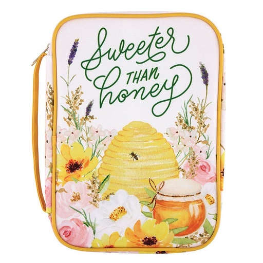 [R1913F] Bible Case Sweeter Than Honey Canvas 