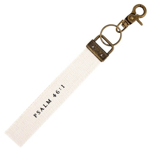 [R1875F] Keychain Refuge and Strength Purple Floral (05/25)