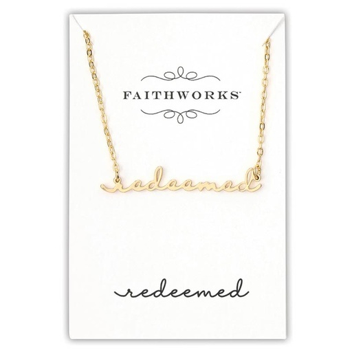 [R1925REDEEMED] Necklace Redeemed Gold Plated 