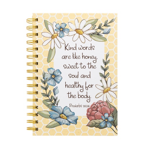 [32800D] Guided Journal Kind Words Yellow Wirebound (05/25)