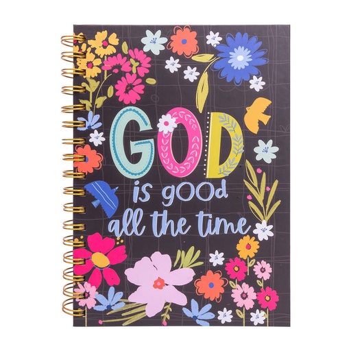 [33502D] Journal God Is Good Floral Wirebound (08/25)