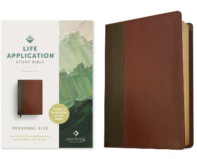 [9781496484727] NLT Life Application Study Bible, 3rd Edition, Personal Size LeatherLike, Brown/Mahogany, Red Letter (09/25)