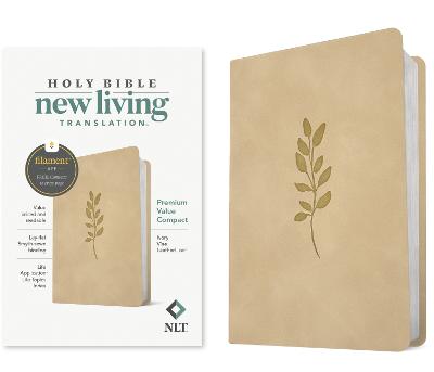 [9798400509834] NLT Premium Value Compact Bible, Filament Enabled LeatherLike, Ivory Vine