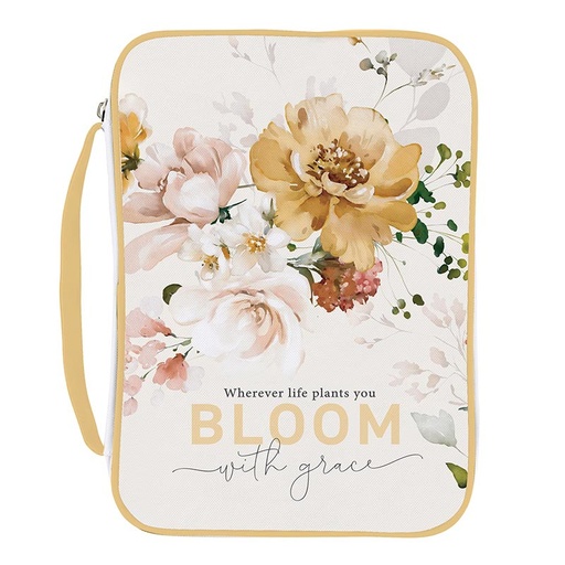 [BIC2002] Bible Case Bloom With Grace Polyester 