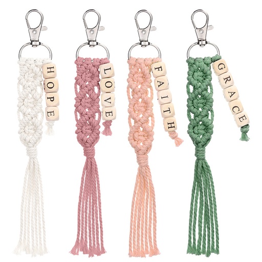 [T3287] Crochet Key Chain 24 Piece Assorted Display Tub (03/26)